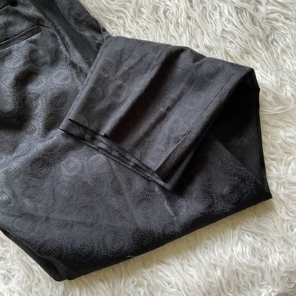 banana republic // camden fit jacquard black pants - Picture 3 of 8